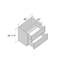 Armoire de base à 2 tiroirs DL Cabinetry (prête à assembler) de style Shaker l 36 po x H 34,5 po x P 24 po-124948428-124948427