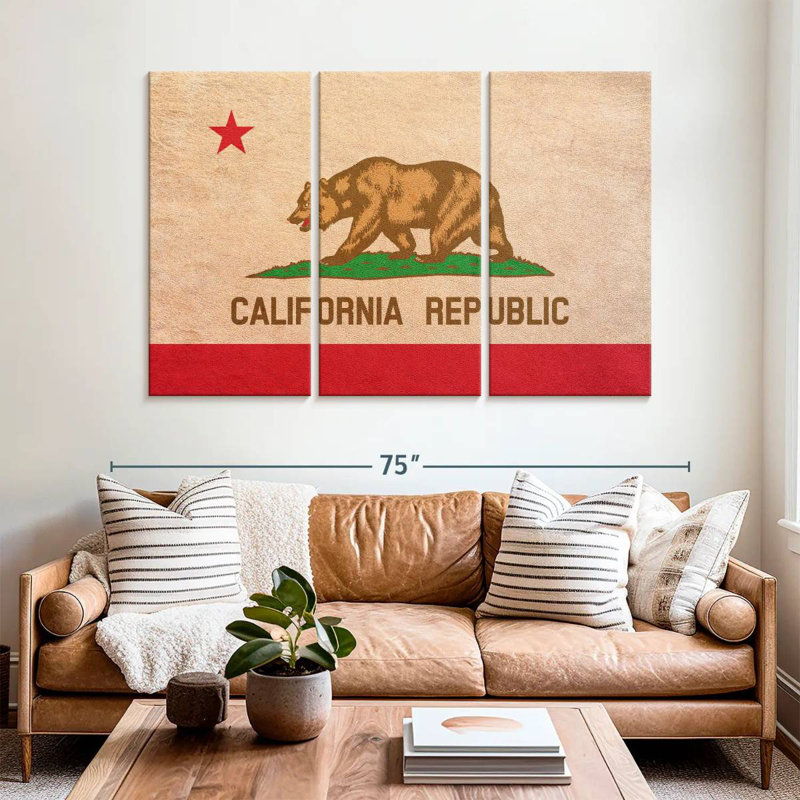 Borges California Flag, 20" H x 33" W