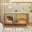 Corvese 42.5" W Manufactured Wood Double Cat Litter Box Enclosure with Scratching Pad-779342309