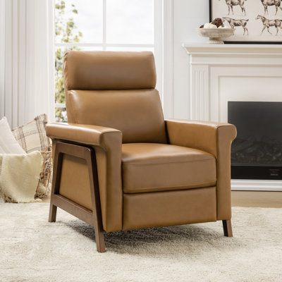 Aryaman Genuine Leather Power Club Recliner with USB Ports