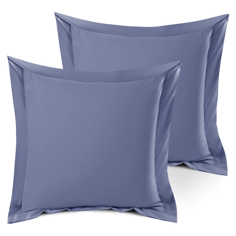 Taie décorative 100% polyester , 18 po x 18 po, Bleu acier