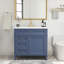 Meuble-lavabo simple 36 po avec plateau en céramique Saskatya-1476673412