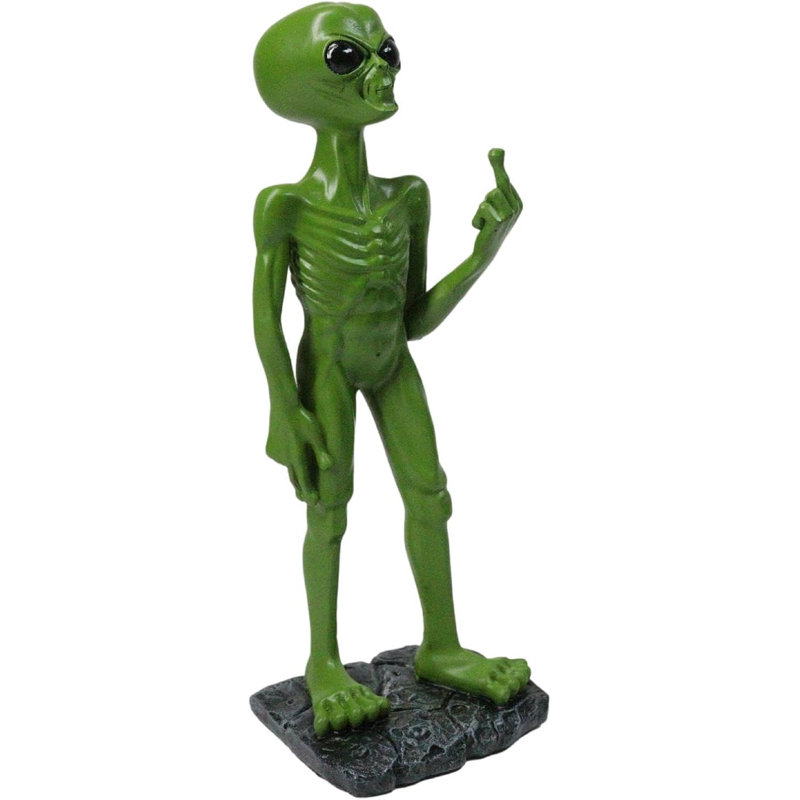 Figurine UFO d'espace vert UFO