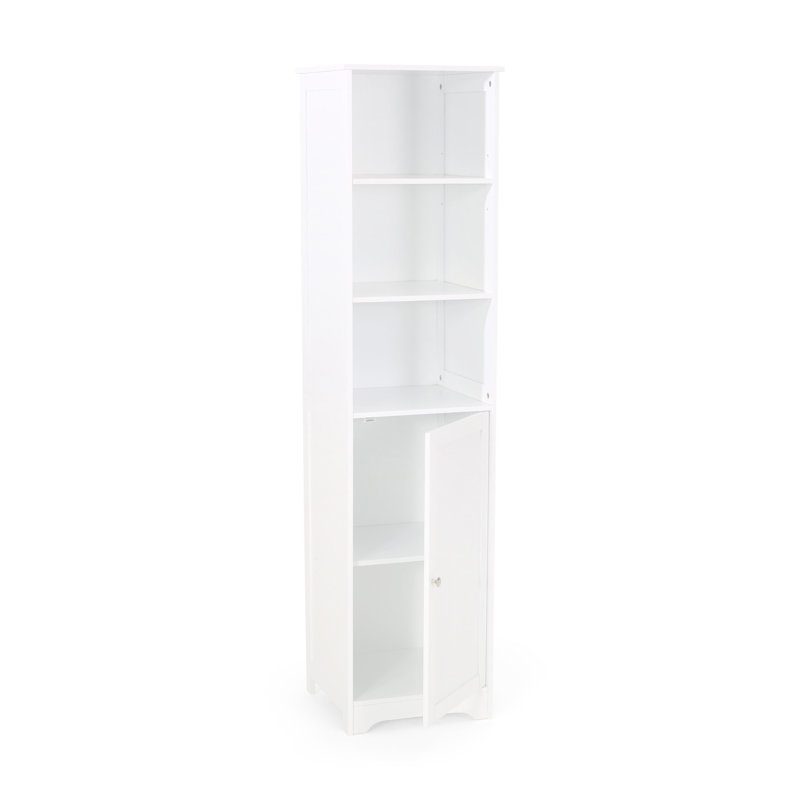 Armoire de salle de bain Eljaah, Blanc mat