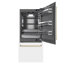 ZLINE Autograph 36 in. White Matte Refrigerator with Gray and Black Accents-385020589