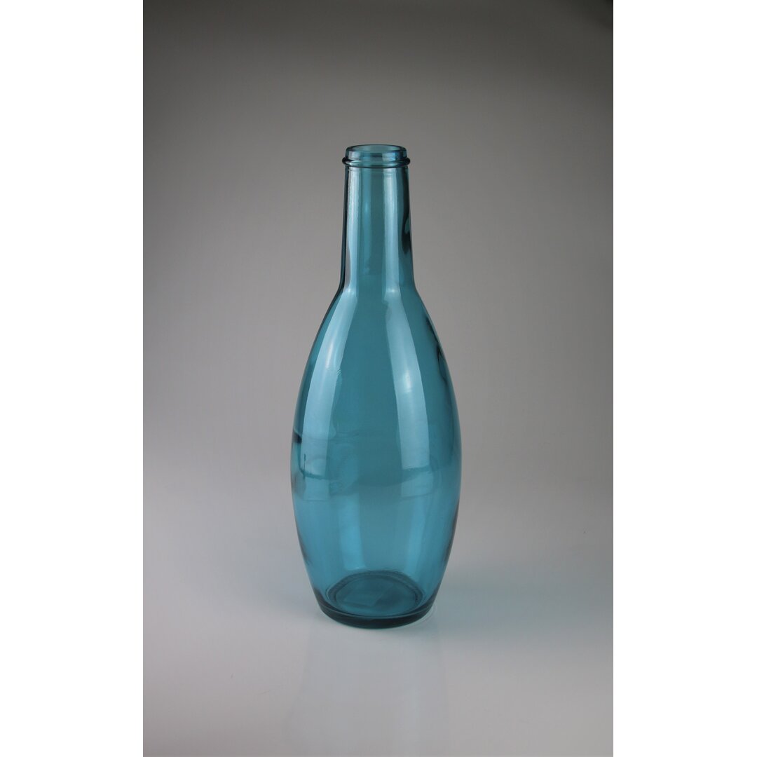 Vase Blau Recyc.Glas