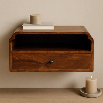 45cm W Solid Wood Bedside Table