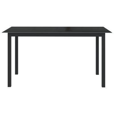 Faizon Rectangular Metal Outdoor Dining Table , cm W 90cm cm D