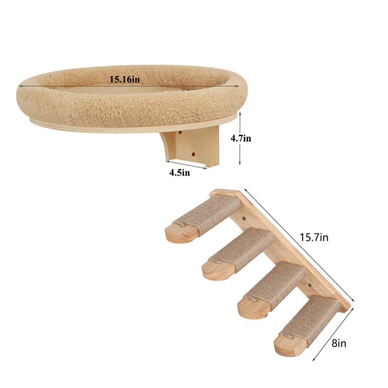 Ensemble hamac pour chat et marches