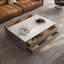 Table basse en cuir de qualité supérieure-106275242