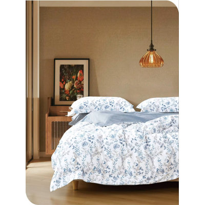  100% coton - Ensemble de housse de couette très grand 3 pièces X (comprend: 1 housse de couette de 118 po x 97 po et deux taies décoratives de 20 po x 36 po)