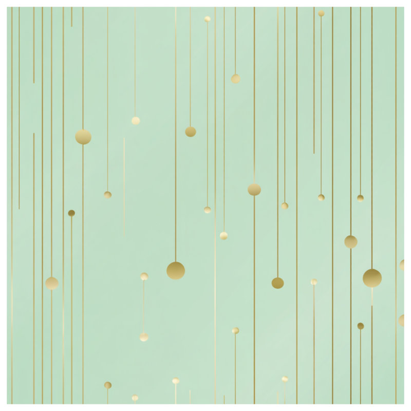 Housse de couette abstraite Modern Bedding Art, Très grand lit, Or géométrique abstrait