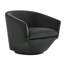 Fauteuil demi-tonneau pivotant en velours Elexi-929657898