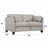 Matias Dusty Leather Loveseat (Assembled)