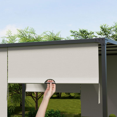 Dual Roof Sliding Pergola 3x3m