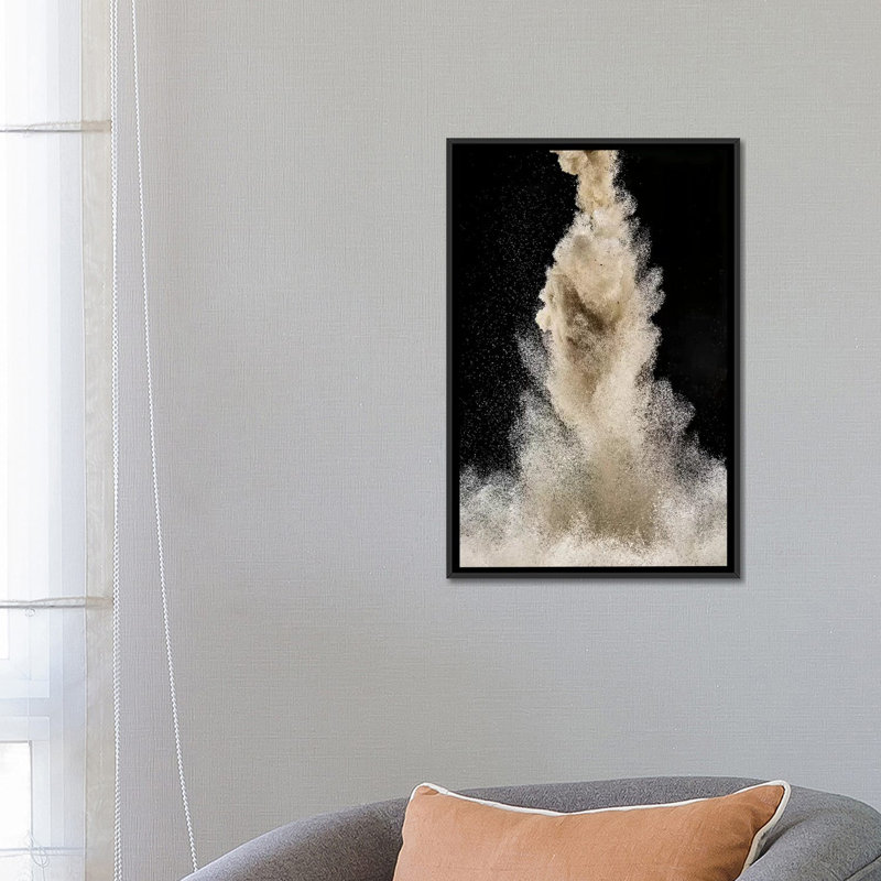 « big bang iii », reproduction d’impression sur toile, H 26 po x l 18 po x P 1,5 po, Toile avec cadre noir, Pas de tapis
