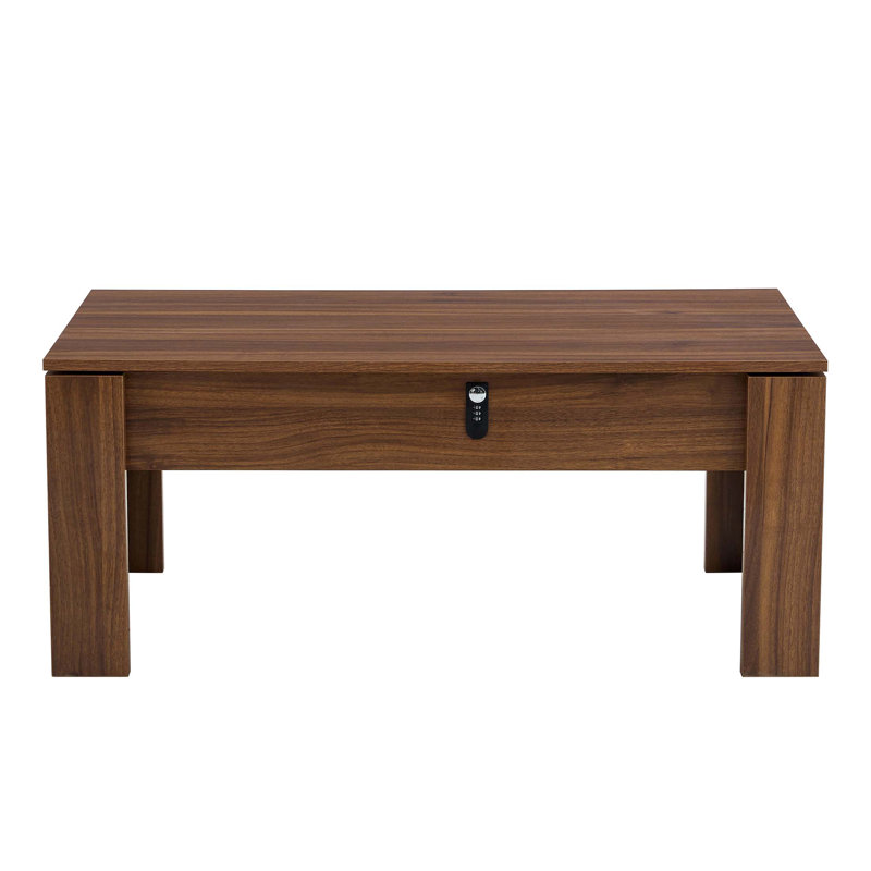 Multi-functional MDF combination-lock storage table designed for firearms and wine, optimizing space efficiency.