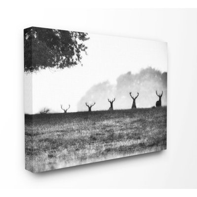 « cerf family photo », impression sur toile