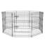 8 parc pour chien H 30 po avec housse de protection, arrangement octogonal de 24 po pour plusieurs races d'animaux, imperméable et robuste 600D, caractéristiques d'évacuation en forme de stylo