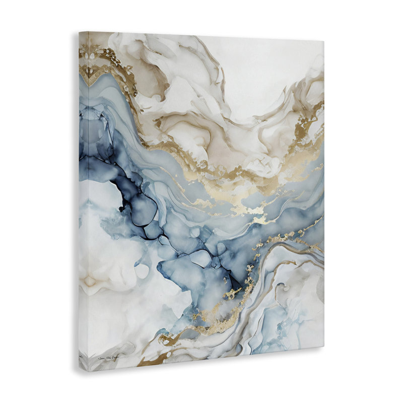 Art mural chic sur toile à motif de géode par Seven Trees Design, H 48 po x l 36 po x P 1,5 po