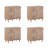 Debets Solid Wood Accent Cabinet Set with Seagrass Doors-346797044