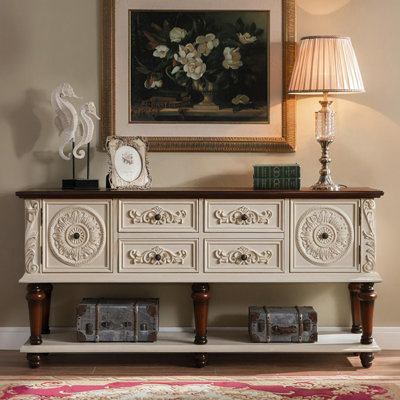 Console de style européen de luxe rétro