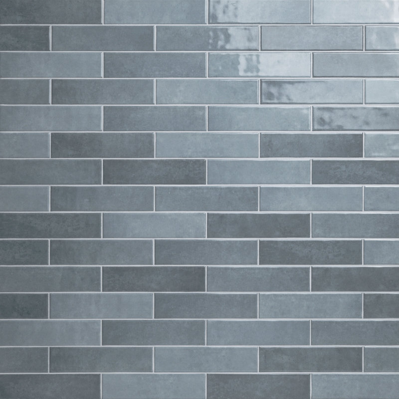 Hoku 3 in. x 12 in. Glossy Ceramic Subway Wall Tile, Caspian