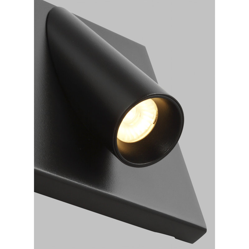 Ponte 1 - Light LED Outdoor Armed Sconce, Black, 277V