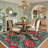 Vintage Boho Rugs Washable Area Rug Low Pile Non Slip Carpet Floral Botanical Accent for Living Room Bedroom Dining Nursery-222753907-222753918