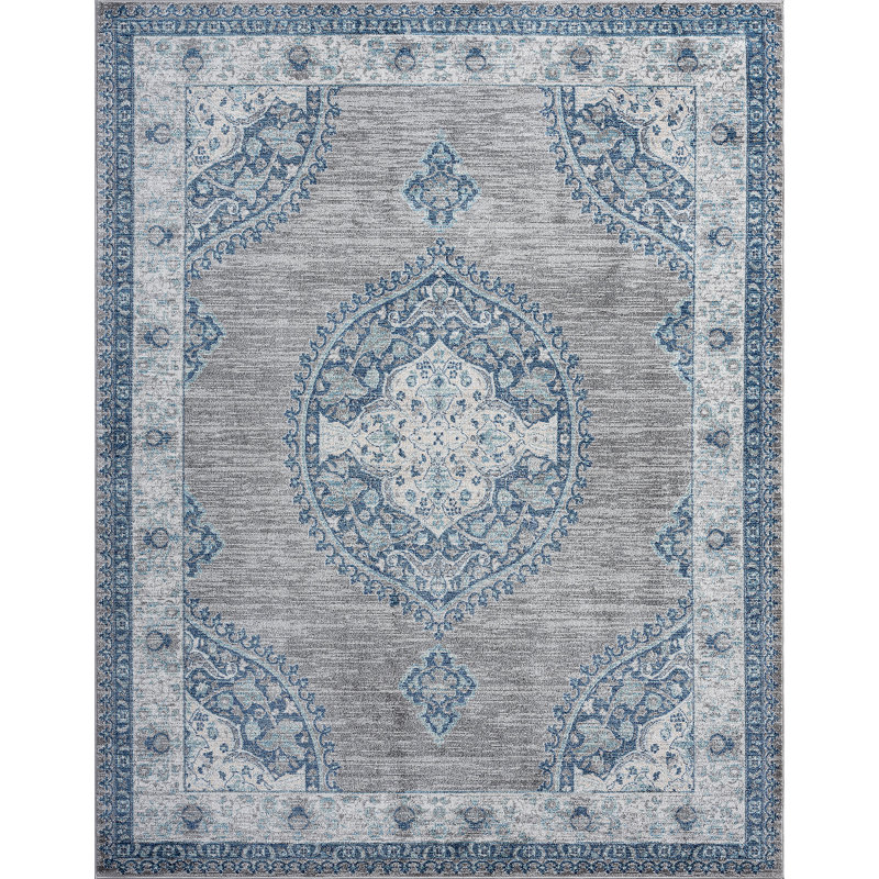 Tapis oriental gris Garden, Rectangle 8 pi 10 po x 12 pi 2 po