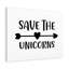 Save The Unicorns - Wrapped Canvas Print-2036072072