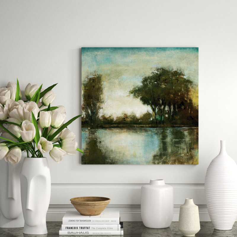 Serene Reflection II Print by Jason Jarava, 40" H x 40" W x 1.5" D, Image Brush Gel