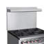 Cuisinière au gaz naturel commerciale de 36 po à 6 brûleurs en acier inoxydable (km-CR36-NG)-119235755