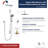 Quadrato All-In-One Kit with Rough in-Valve-40356290
