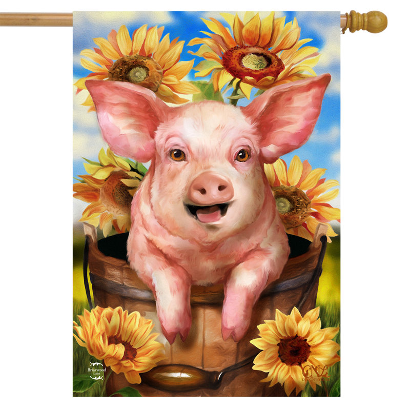 Drapeau «Happy Piglet House»