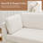 Chenille Upholstered 3-Seater L-Shaped Sofa With Chaise And Wide Back Cushions-1140891071
