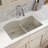 Quartz Classic 33" x 22" x 10" Double Basin Undermount Kitchen Sink-17883050