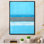 Gris et bleu Colorfield - Décoration murale moderne et contemporaine en toile