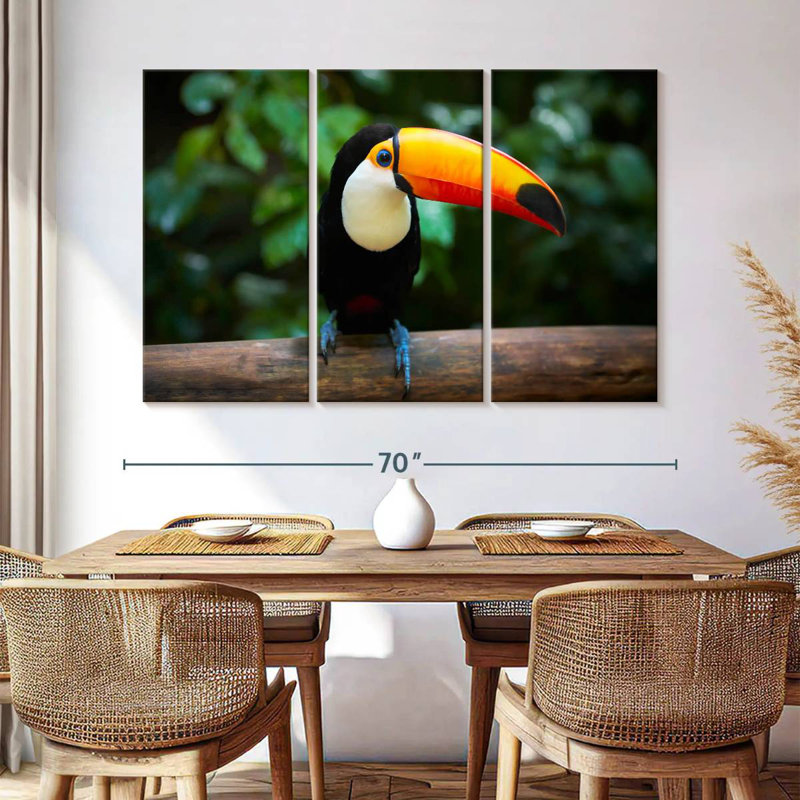 Brampt Brazilian Toucan, 42" H x 65" W