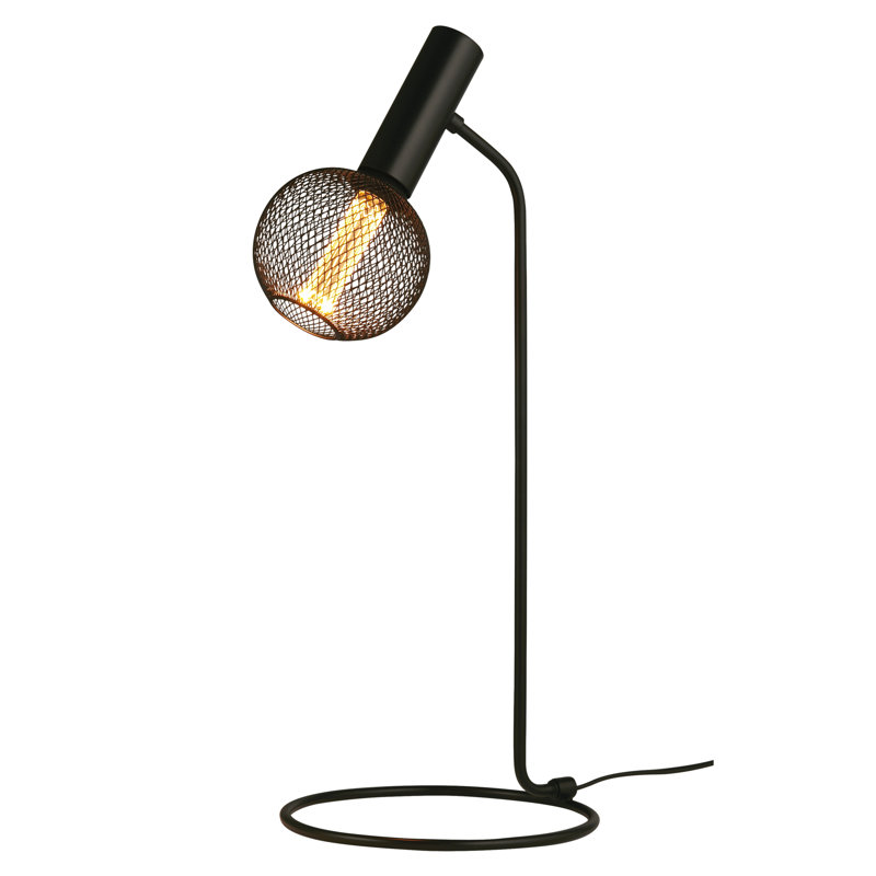 Anajah 57Cm Table Lamp with Outlet, Black