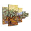 5 panneaux d'art mural - Vincent Van Gogh «Olive Trees, 1889», art mural sur toile pour le salon, la chambre à coucher ou le bureau par Trademark Fine Art