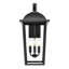 Lanterne murale d'extérieur 3 lumières 24 po Houston - noir thermolaqué Houston