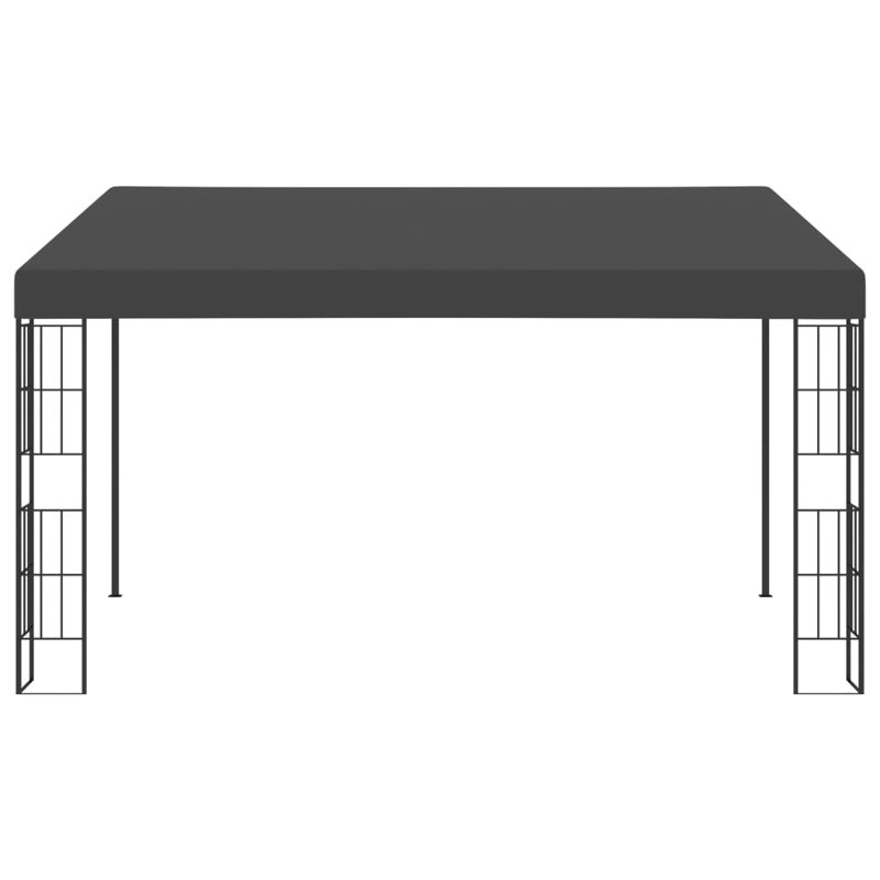 Mttler 118" x 157.5" Steel Patio Gazebo, Anthracite