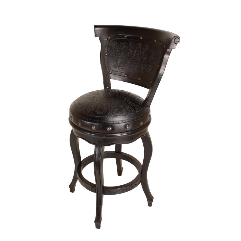 Seibel Swivel 30" Stool, Black