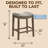ROME + OAK Parker Backless Counter Stool, Walnut with Grey Upholstery-498765904