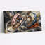 Ensemble de 1 tableau sur toile tendue à motifs abstraits métalliques-875024664