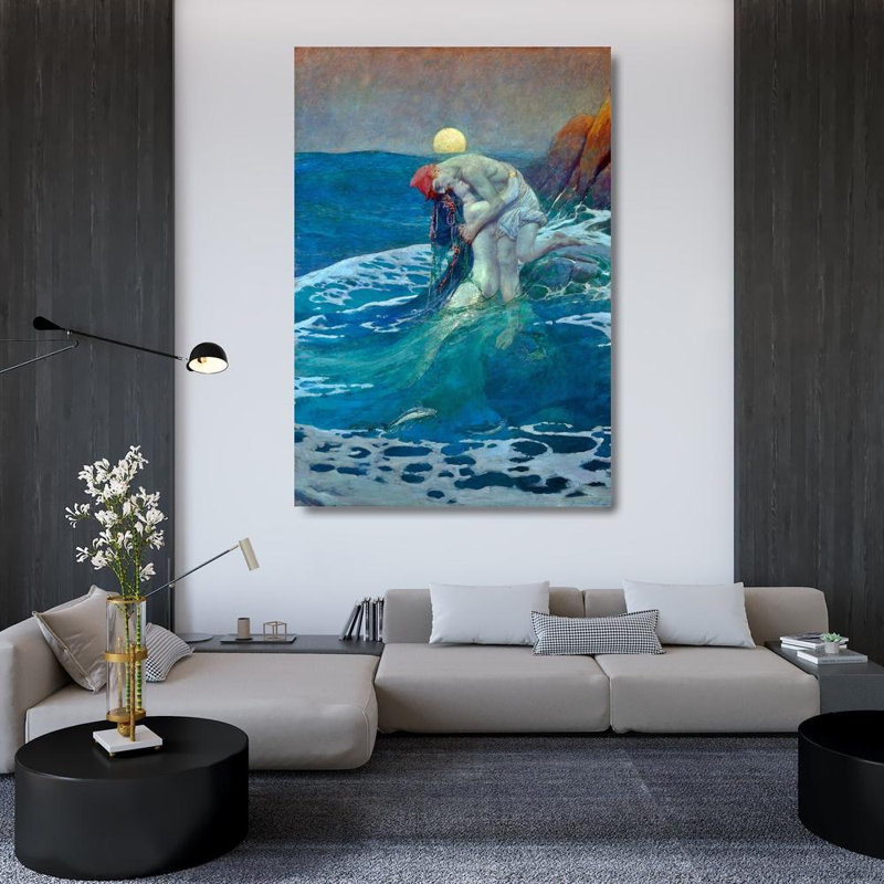 The Mermaid, 48" H x 33" W