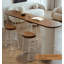 Modern Minimalist Acrylic And Pine Bar Table-852975742