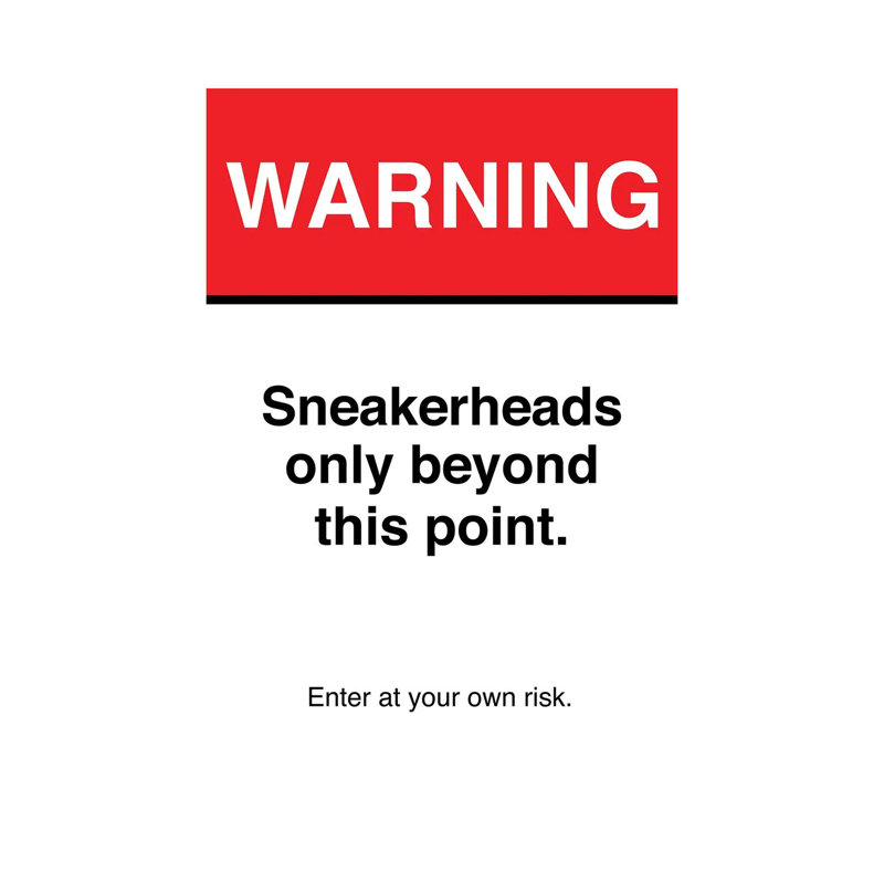 Warning Sign by Avesix - Wrapped Canvas Print, 20.32 cm H x 30.48 cm W