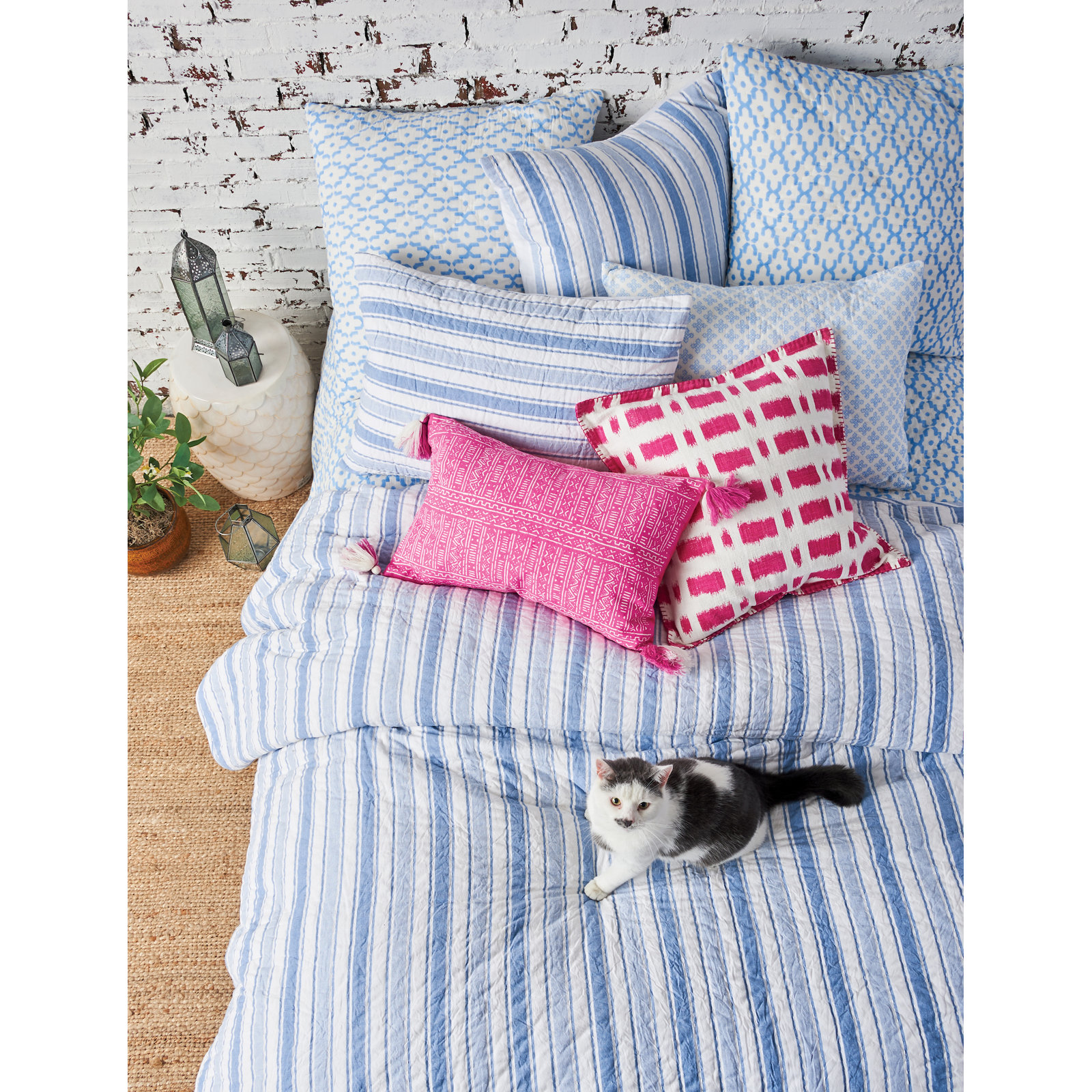 Cotton Quilt Set, Full/Queen